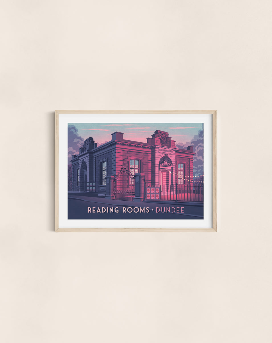 Reading Rooms Dundee Travel Poster Bucket List Prints