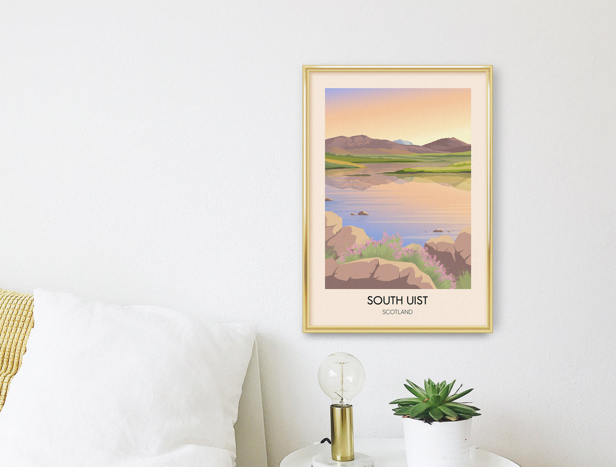 South Uist Scotland Travel Poster Bucket List Prints