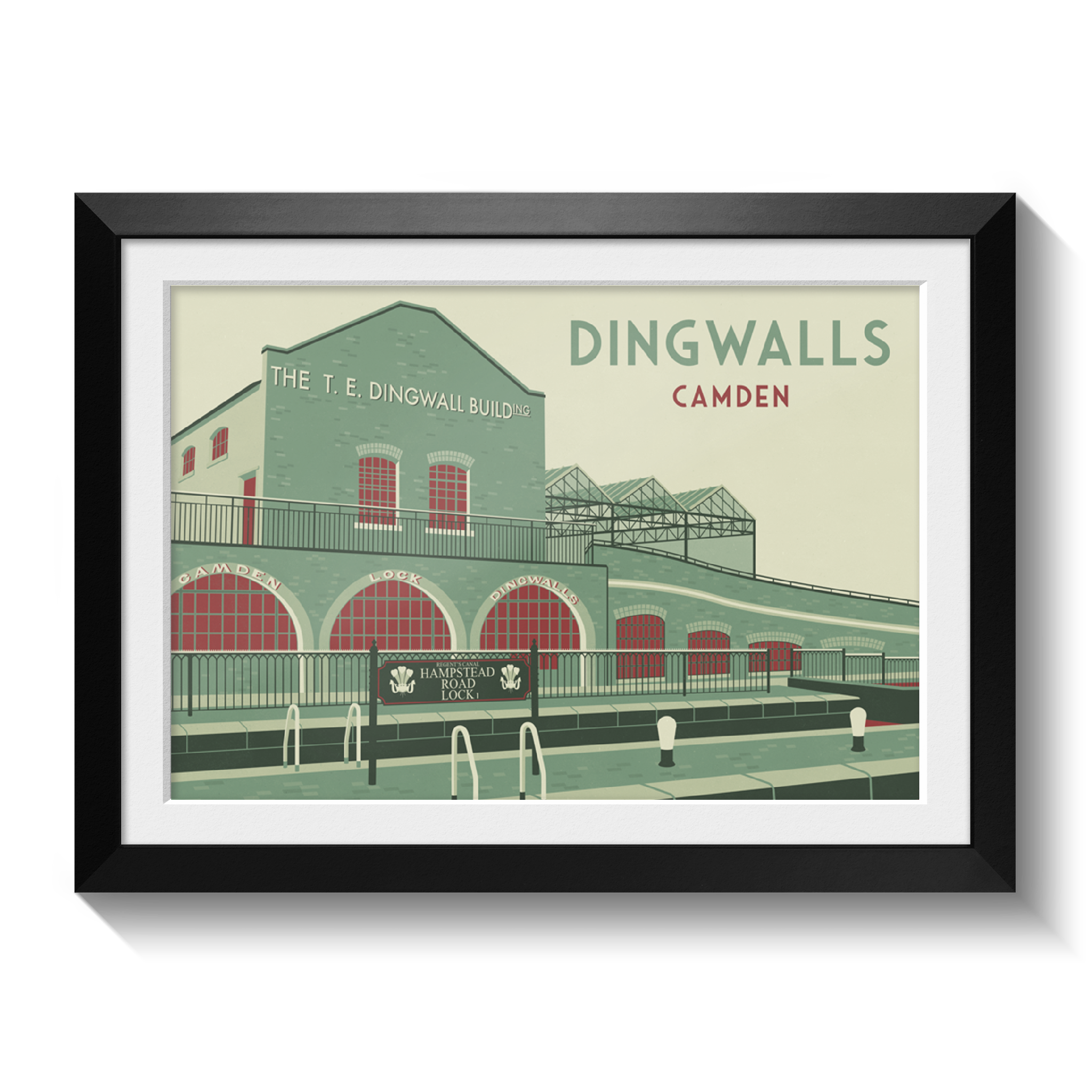 Dingwalls Camden London Travel Poster Bucket List Prints Dingwalls Camden London Travel Poster Bucket List Prints