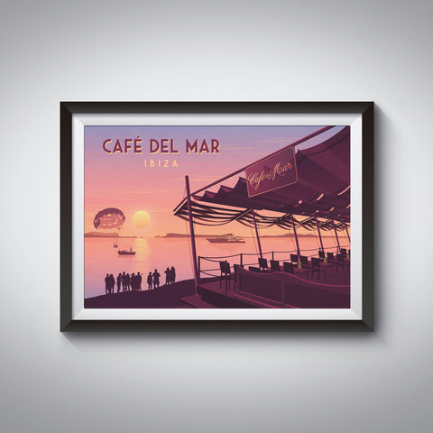 Cafe del Mar Ibiza Travel Poster
