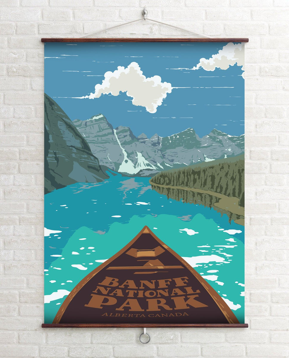 Banff National Park, Alberta, Canada Travel Poster – Bucket List Prints