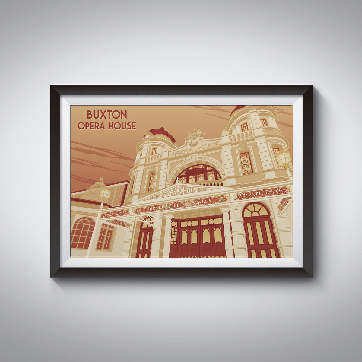 Buxton Opera House Travel Poster Bucket List Prints