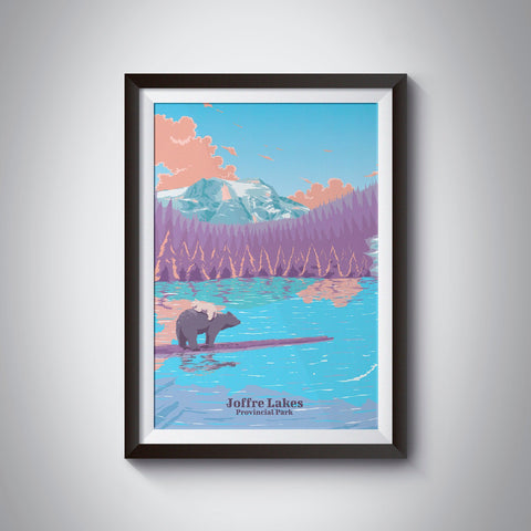 Joffre Lakes Provincial Park Travel Poster