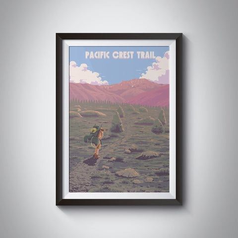 Pacific Crest Trail Travel Poster