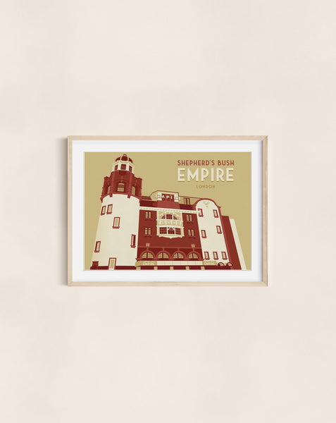 Shepherd's Bush Empire London Travel Poster