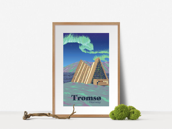 Tromso Norway Travel Poster