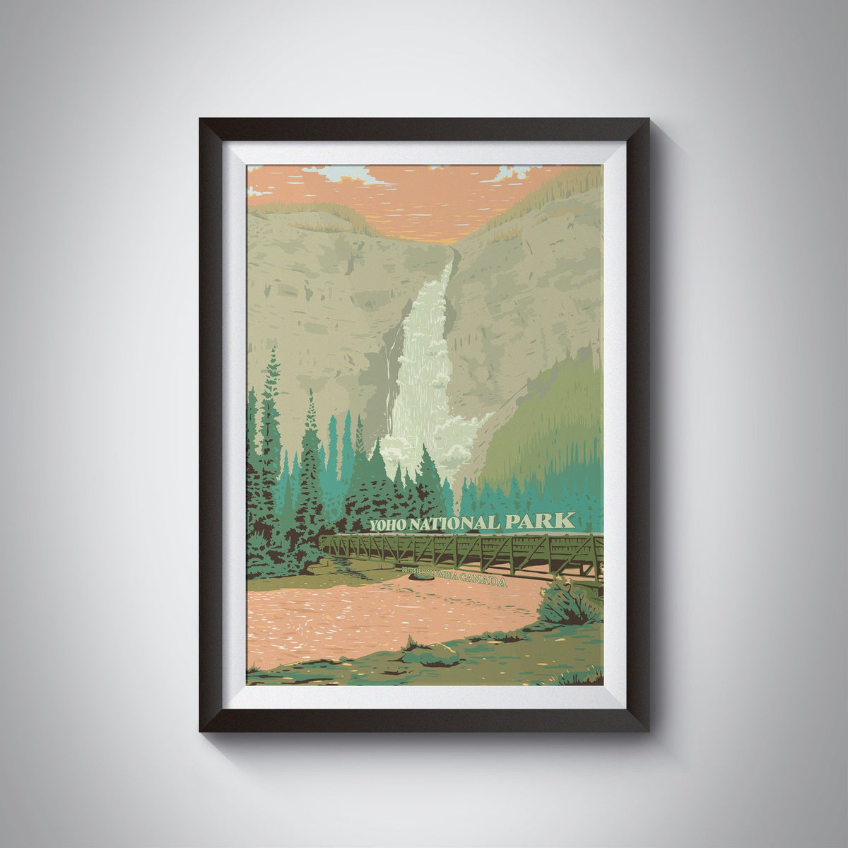 Yoho National Park Travel Poster – Bucket List Prints