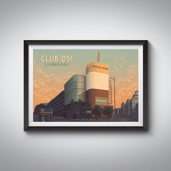 Club 051 Liverpool Nightclub Poster