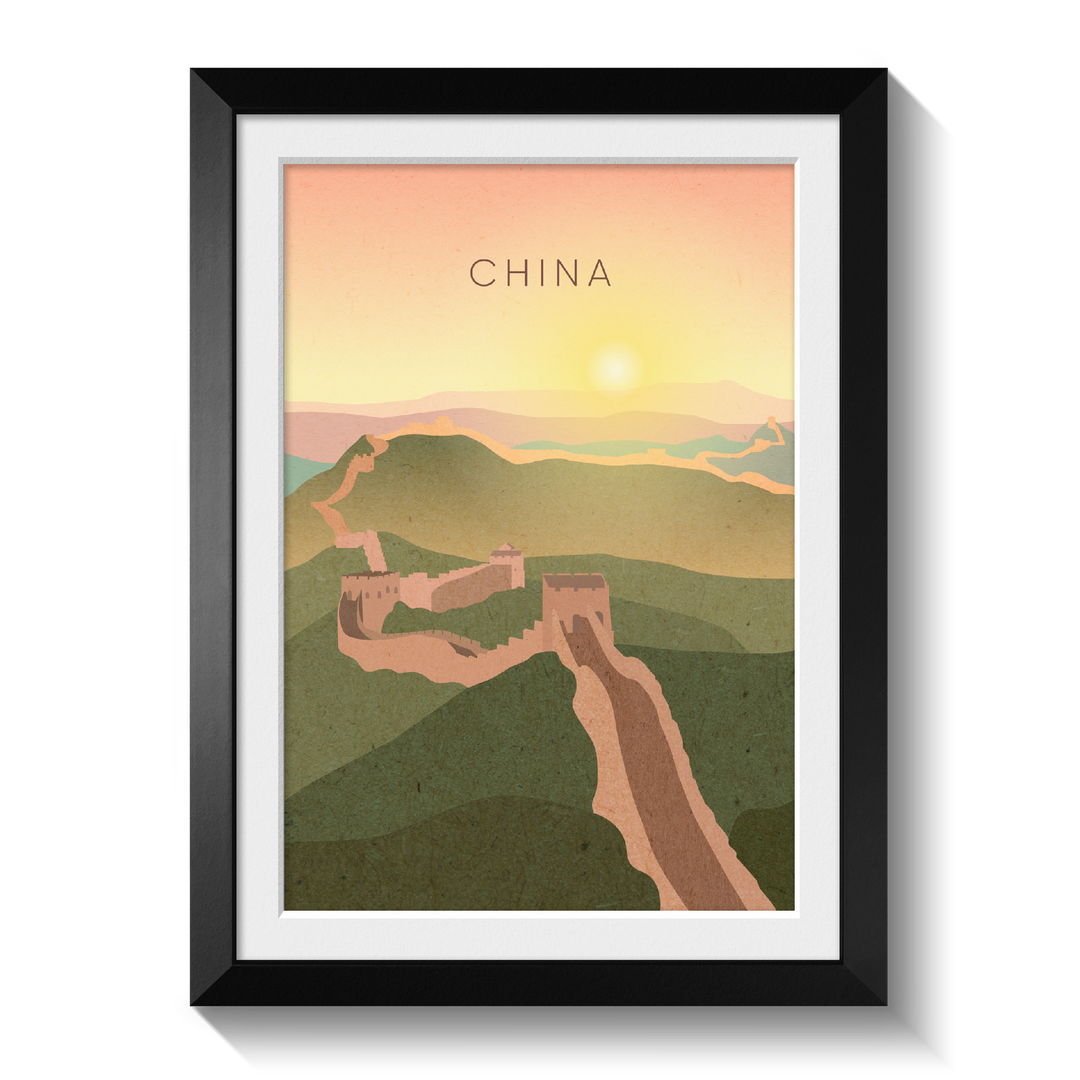 China Minimal Travel Poster