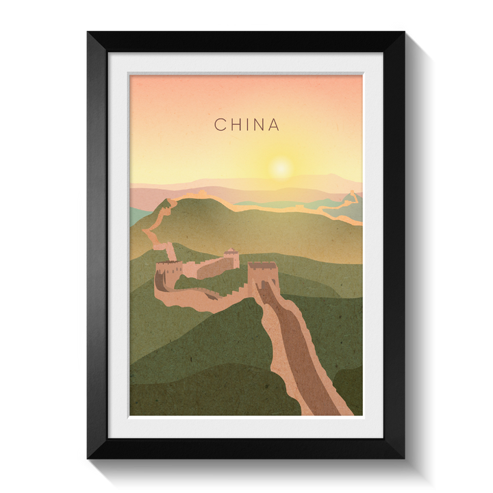 China Minimal Travel Poster