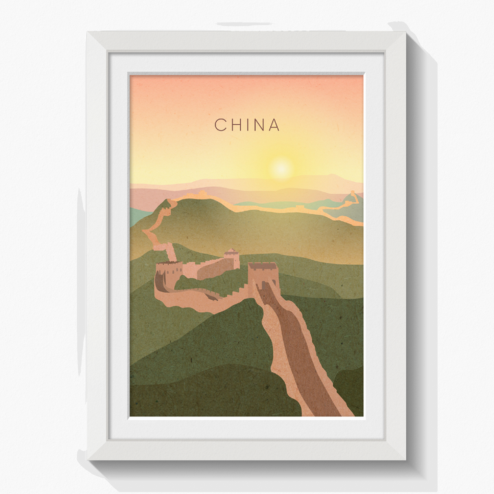 China Minimal Travel Poster