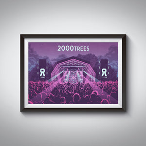 2000 Trees Music Festival Travel Poster
