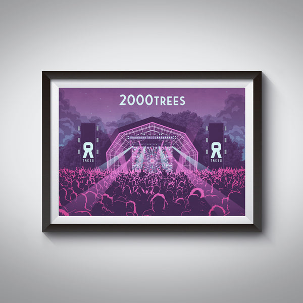 2000 Trees Music Festival Travel Poster