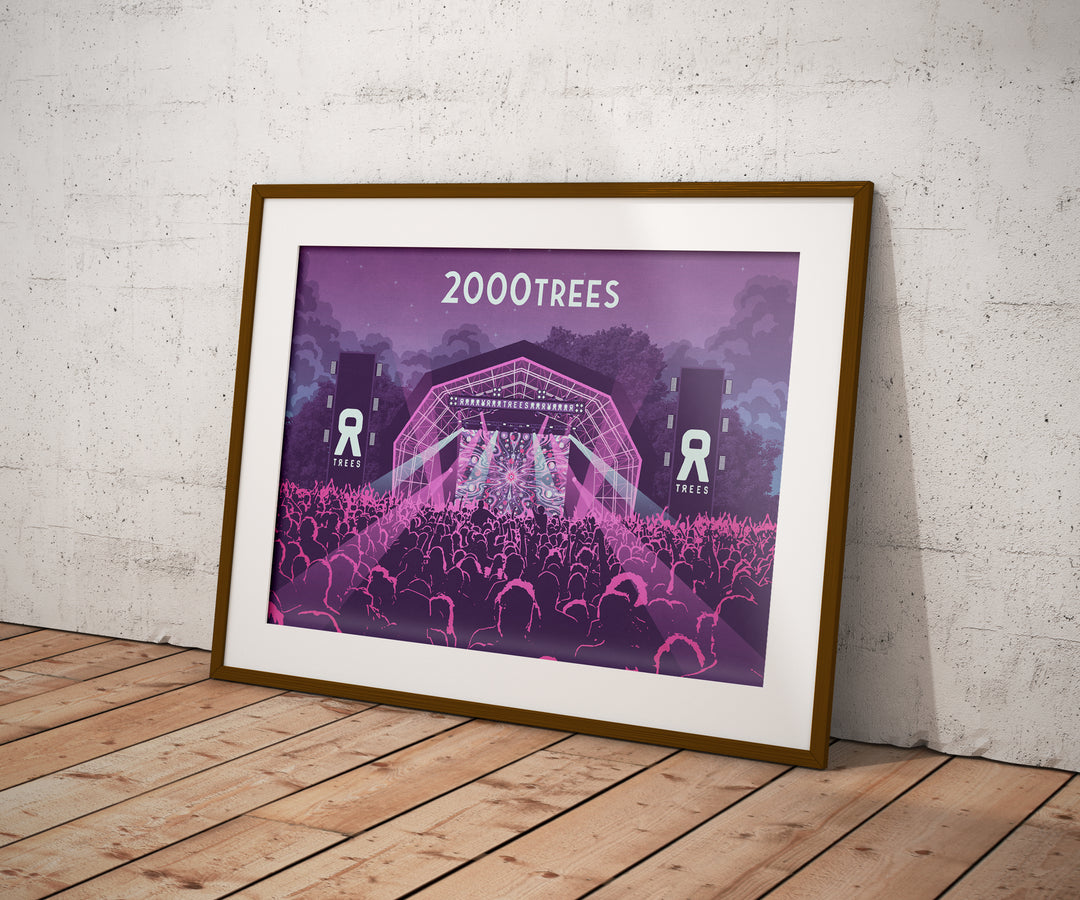 2000 Trees Music Festival Travel Poster