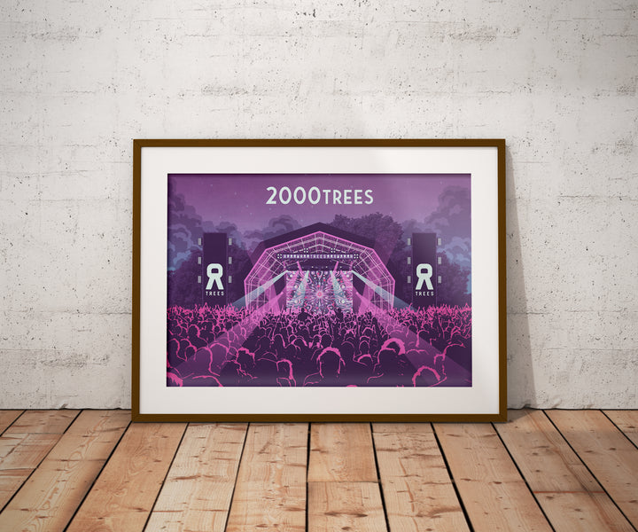 2000 Trees Music Festival Travel Poster