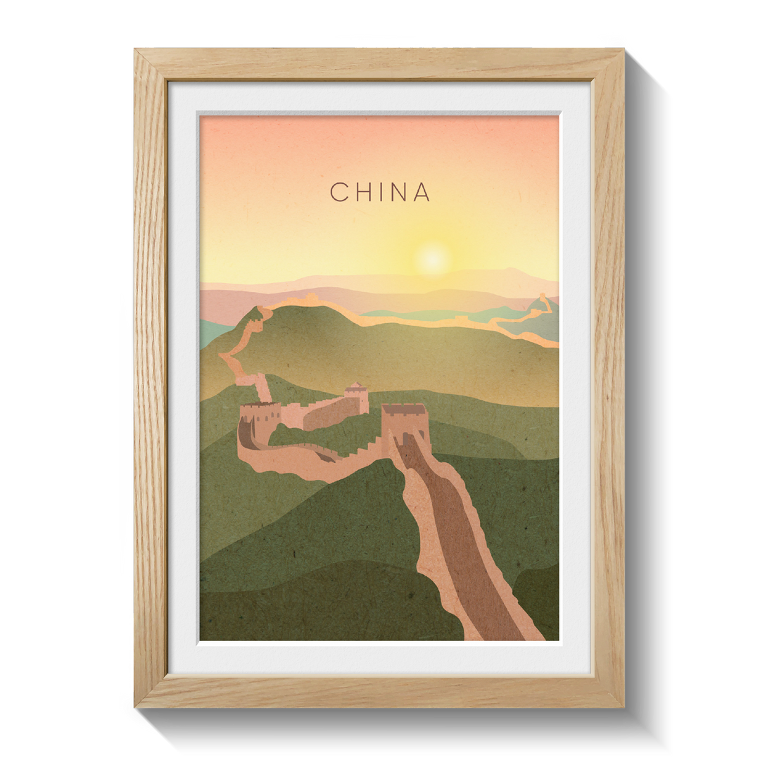 China Minimal Travel Poster