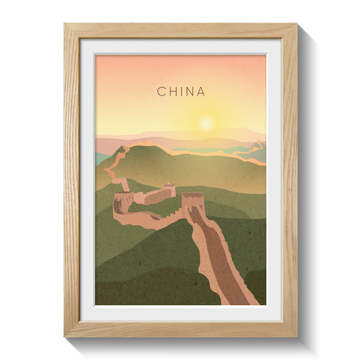 China Minimal Travel Poster