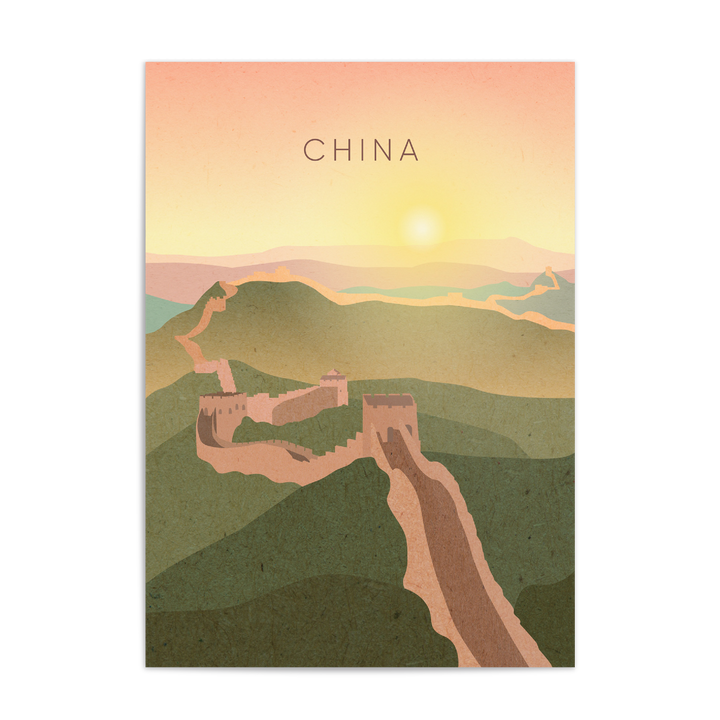 China Minimal Travel Poster