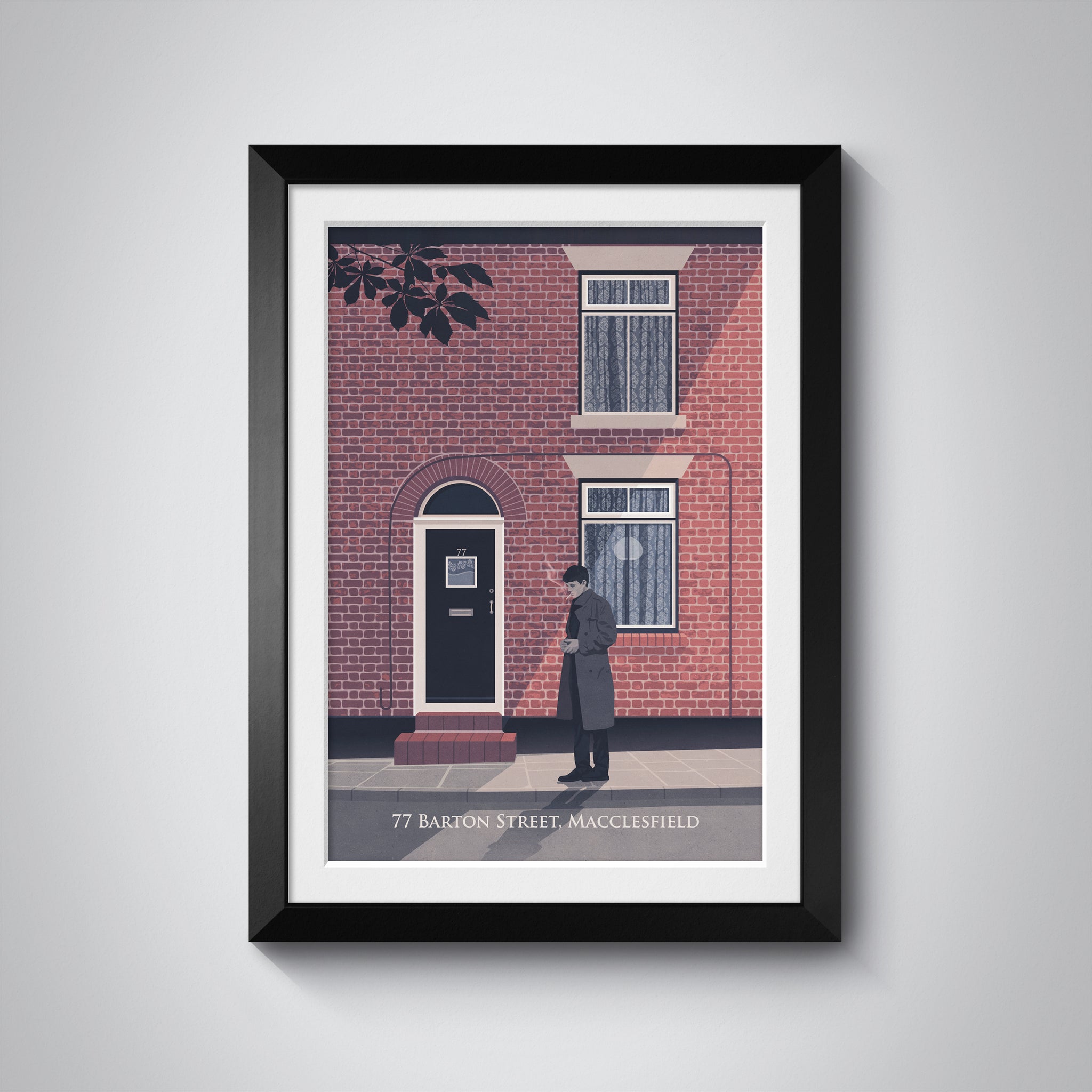 77 Barton Street Macclesfield Travel Poster - Joy Division Print