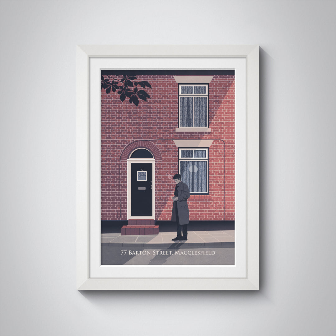 77 Barton Street Macclesfield Travel Poster - Joy Division Print