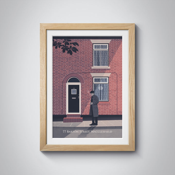 77 Barton Street Macclesfield Travel Poster - Joy Division Print