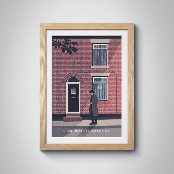 77 Barton Street Macclesfield Travel Poster - Joy Division Print