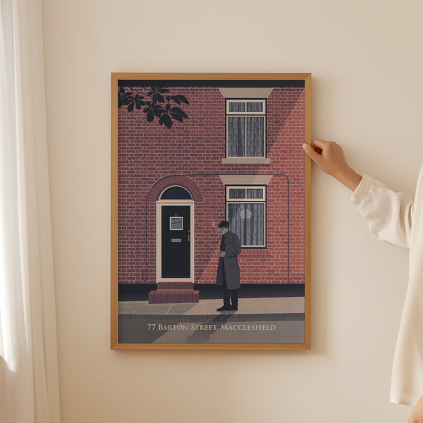 77 Barton Street Macclesfield Travel Poster - Joy Division Print