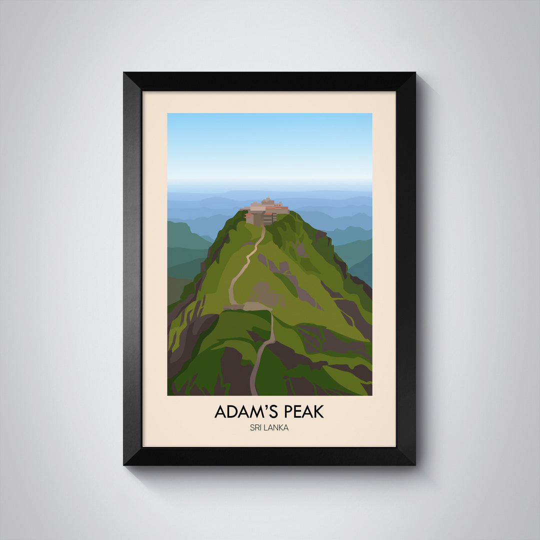 Adam's Peak Travel Poster