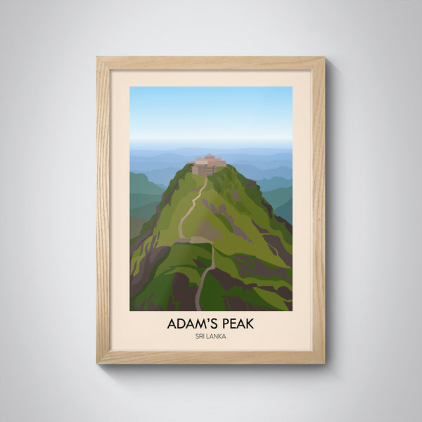 Adam's Peak Travel Poster