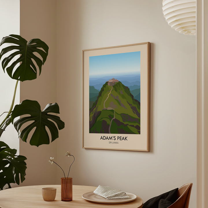 Adam's Peak Travel Poster