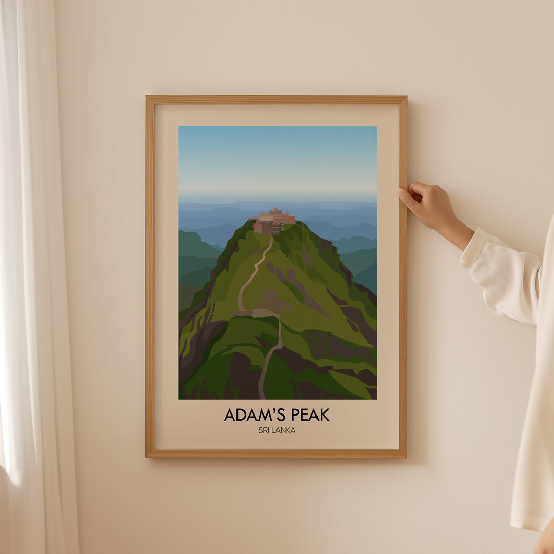 Adam's Peak Travel Poster