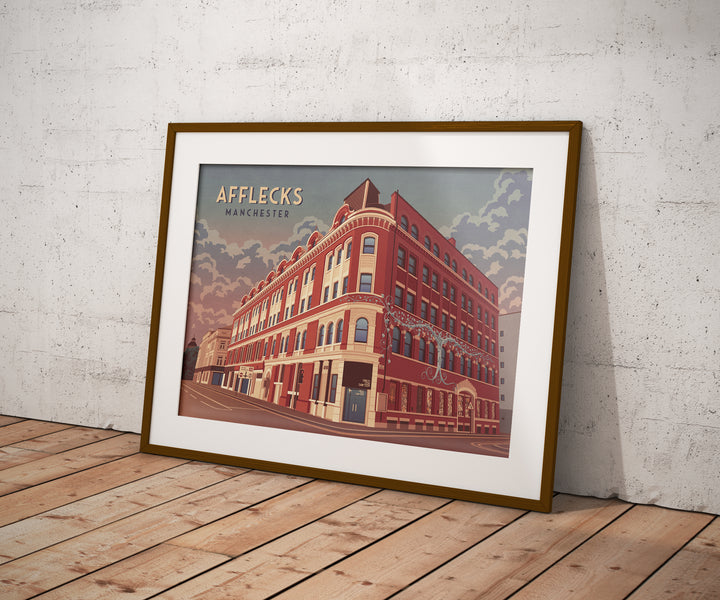 Afflecks Manchester Travel Poster