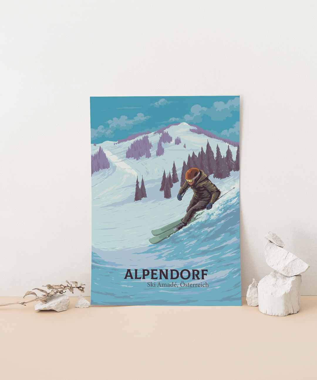 Alpendorf Ski Resort Travel Poster