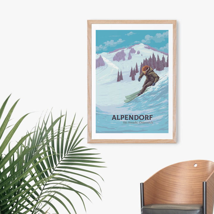 Alpendorf Ski Resort Travel Poster