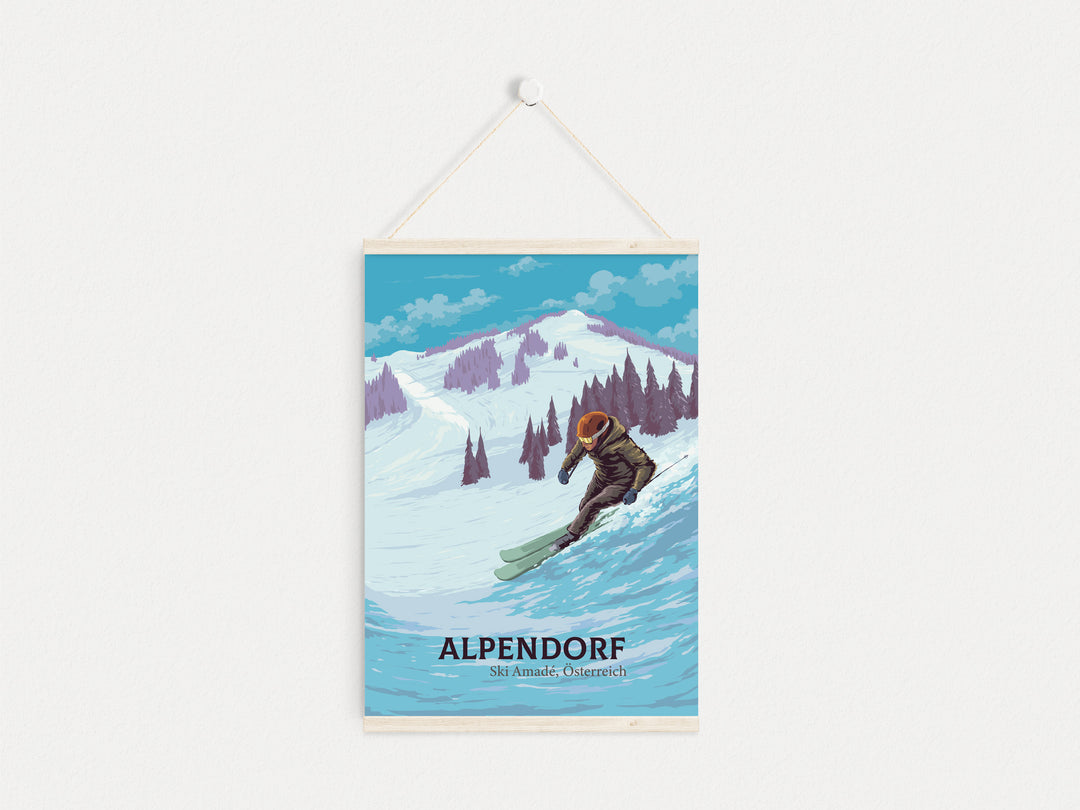 Alpendorf Ski Resort Travel Poster