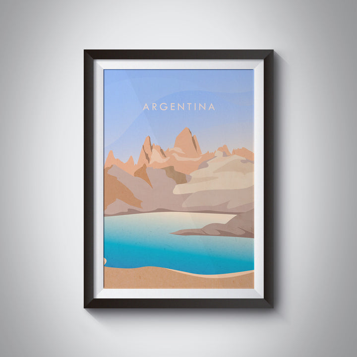 Argentina Minimal Travel Poster