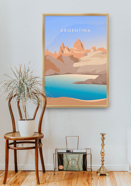 Argentina Minimal Travel Poster