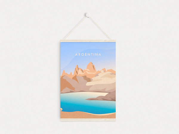 Argentina Minimal Travel Poster