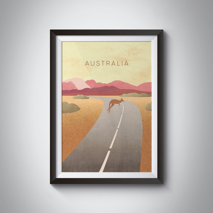 Australia Minimal Travel Poster