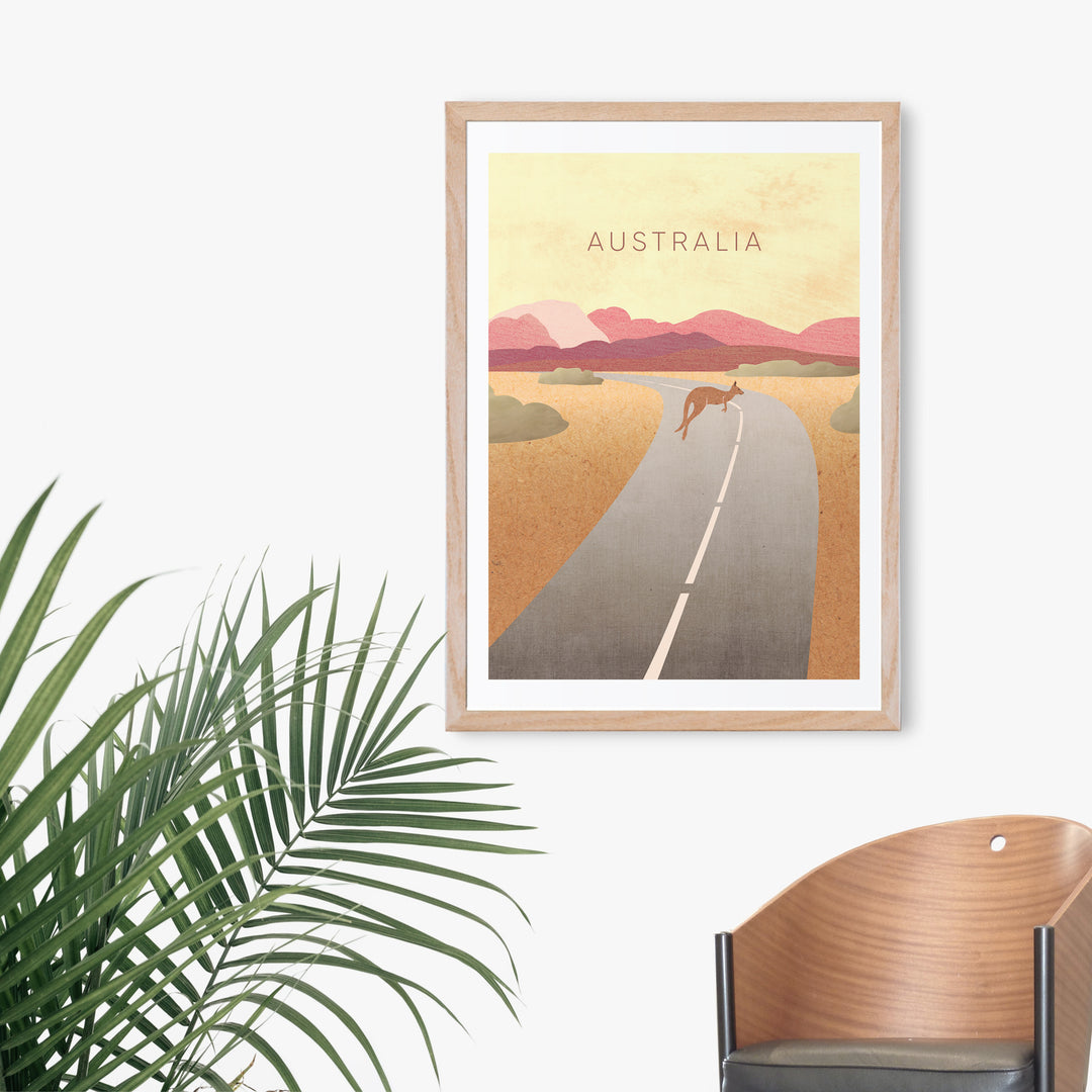 Australia Minimal Travel Poster