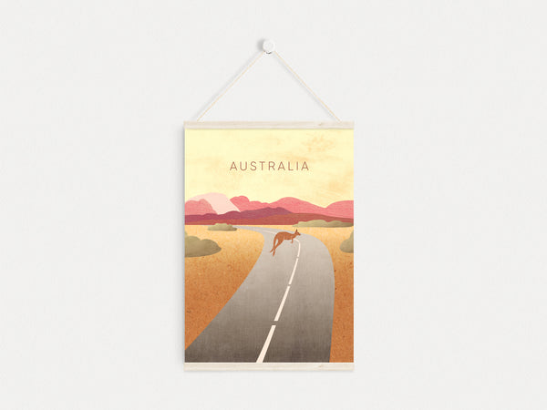 Australia Minimal Travel Poster