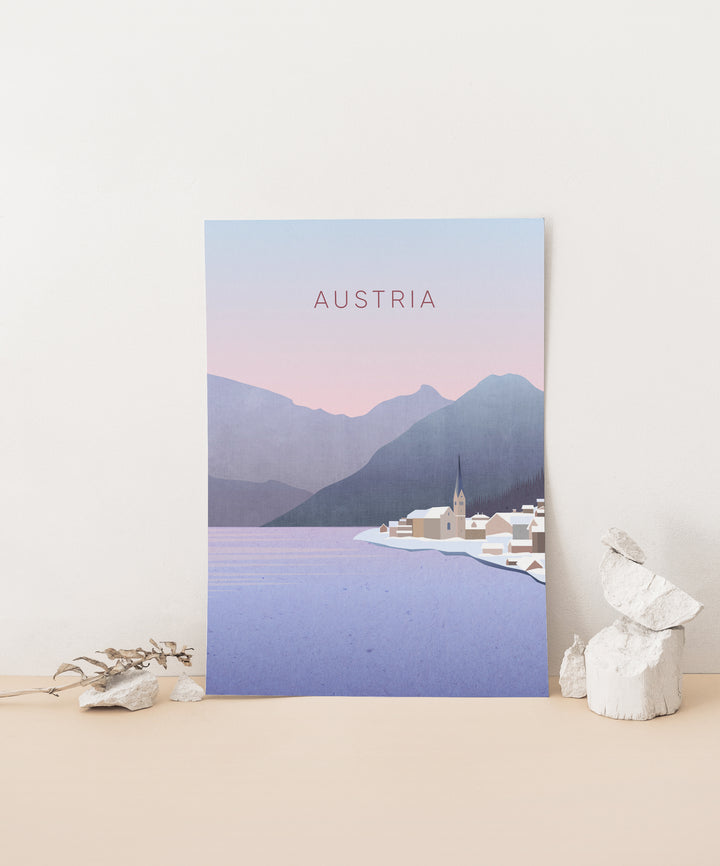 Austria Minimal Travel Poster