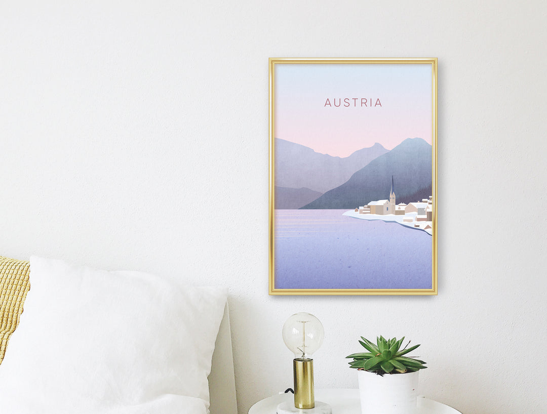 Austria Minimal Travel Poster