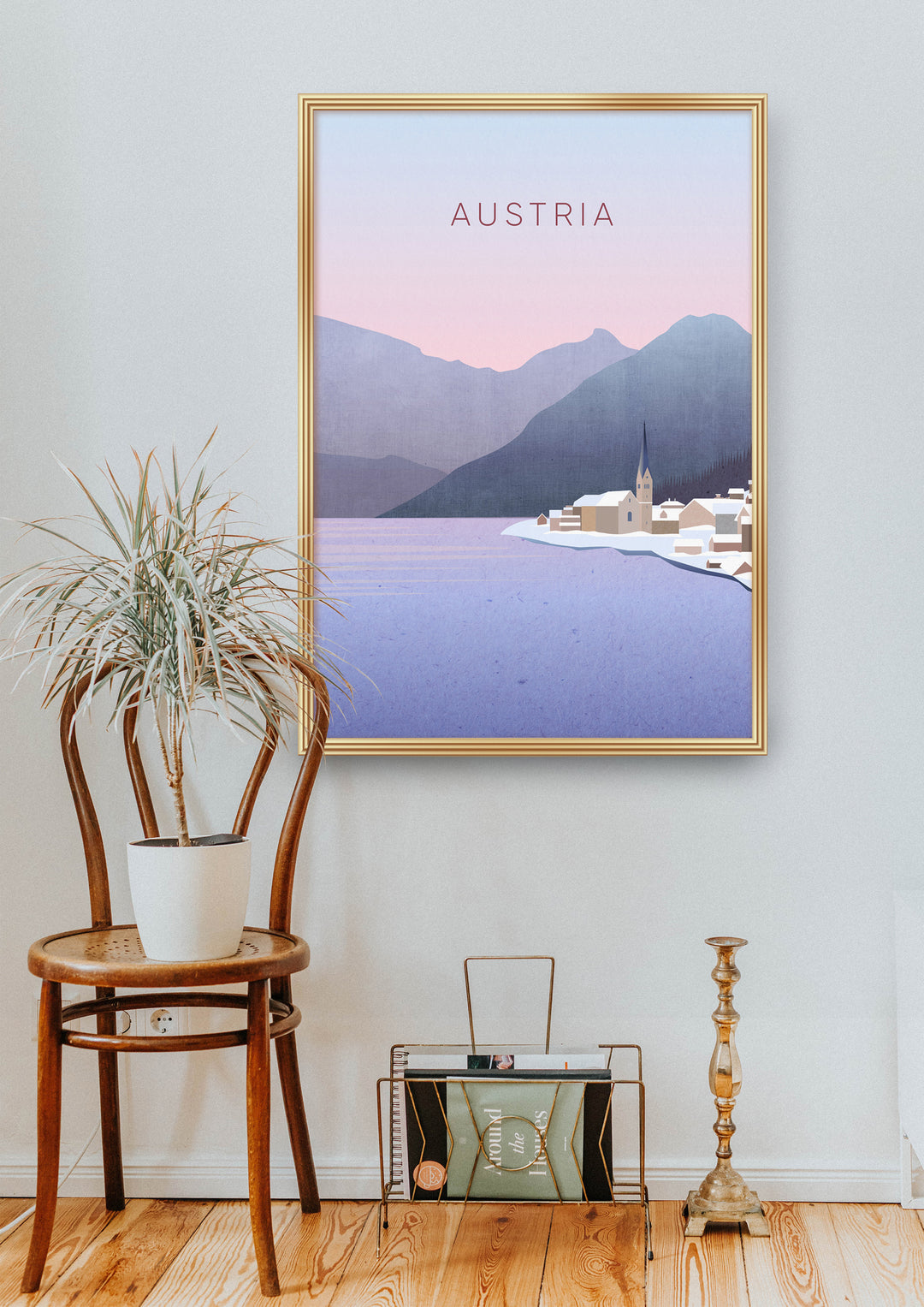 Austria Minimal Travel Poster