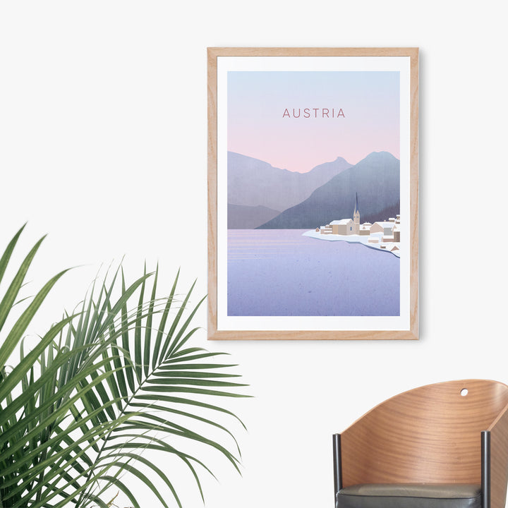 Austria Minimal Travel Poster