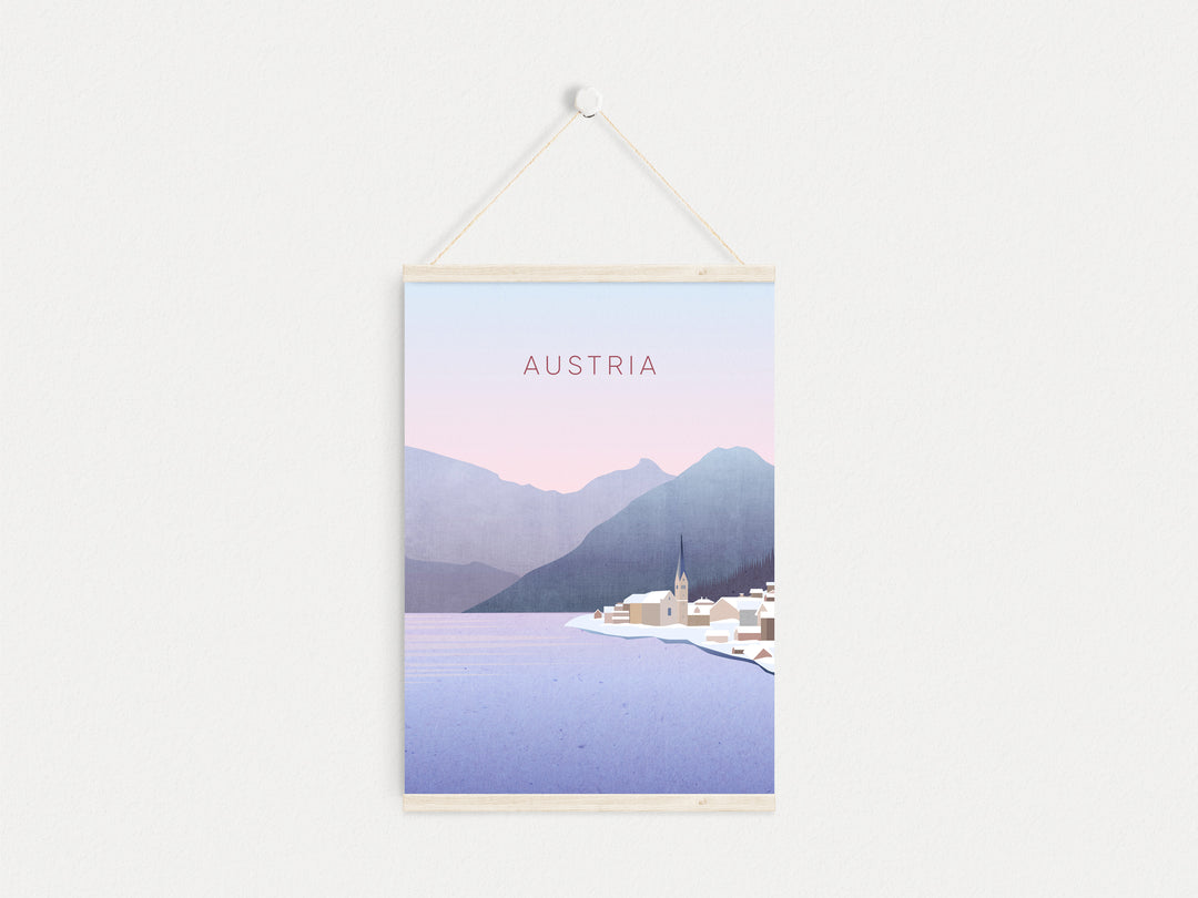 Austria Minimal Travel Poster