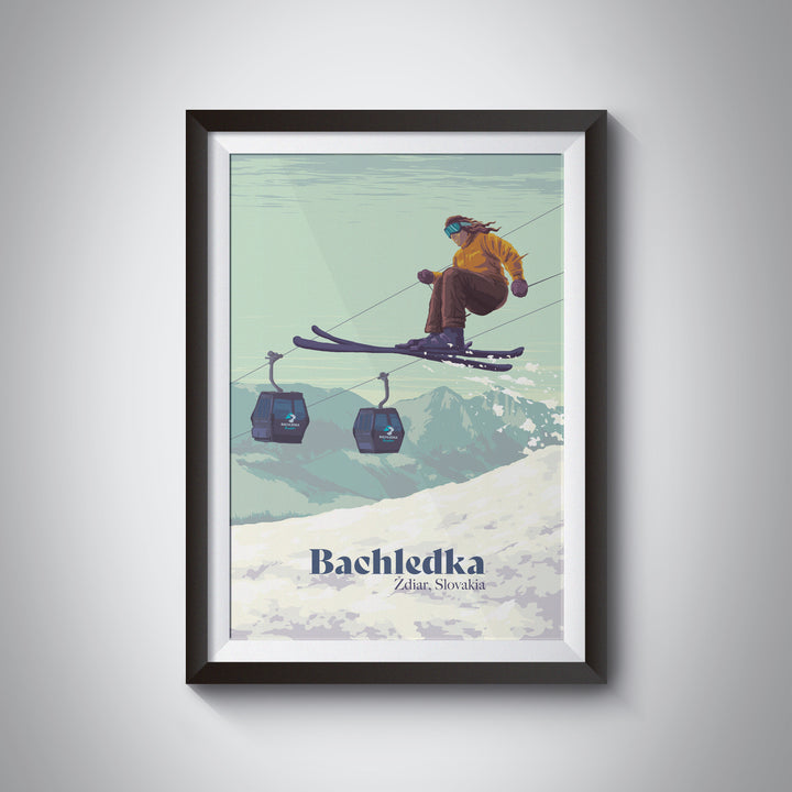 Bachledka Ski Resort Slovakia Travel Poster