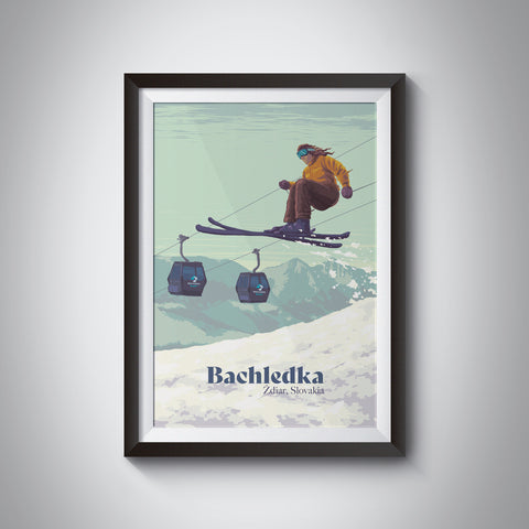 Bachledka Ski Resort Slovakia Travel Poster