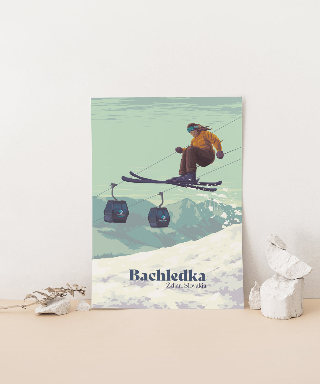 Bachledka Ski Resort Slovakia Travel Poster