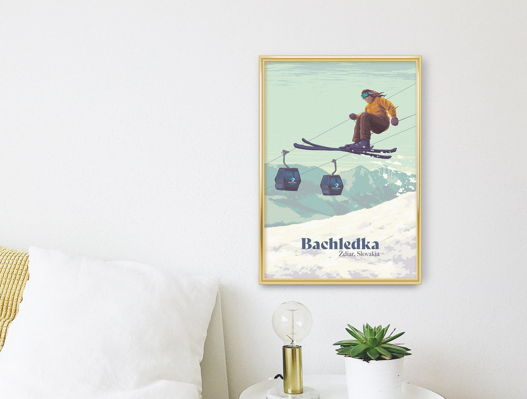 Bachledka Ski Resort Slovakia Travel Poster